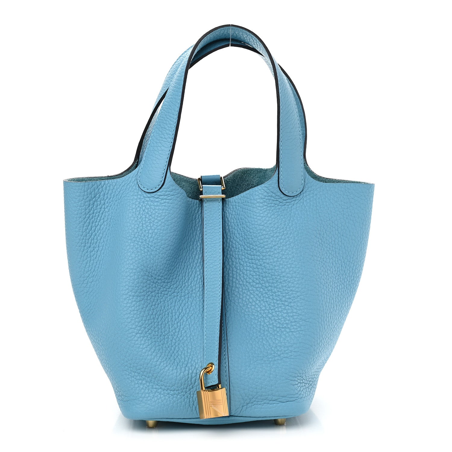 Hermes Taurillon Clemence Picotin Lock 18 PM Bleu Du Nord 1 of 9