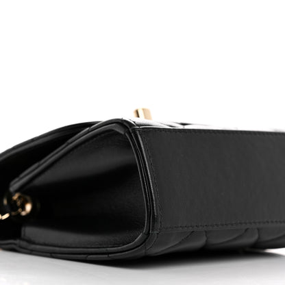 Chanel Lambskin Quilted Mini Trendy CC Chain Wallet Black 9 of 11