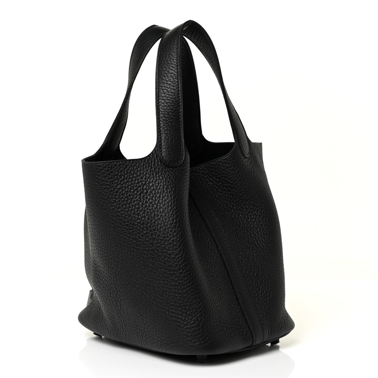 Hermes Taurillon Clemence Monochrome Picotin Lock 18 PM Black 3 of 10