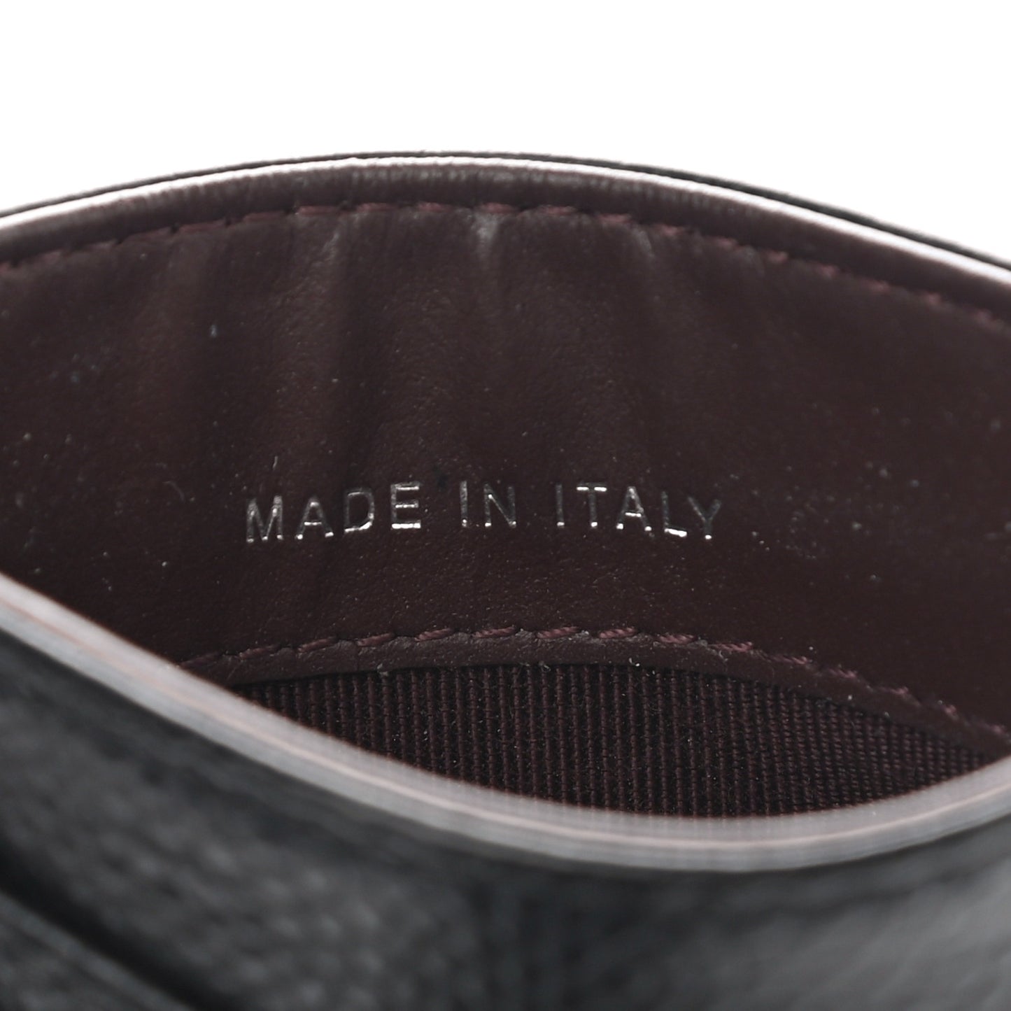 Caviar Quilted Card Holder Black