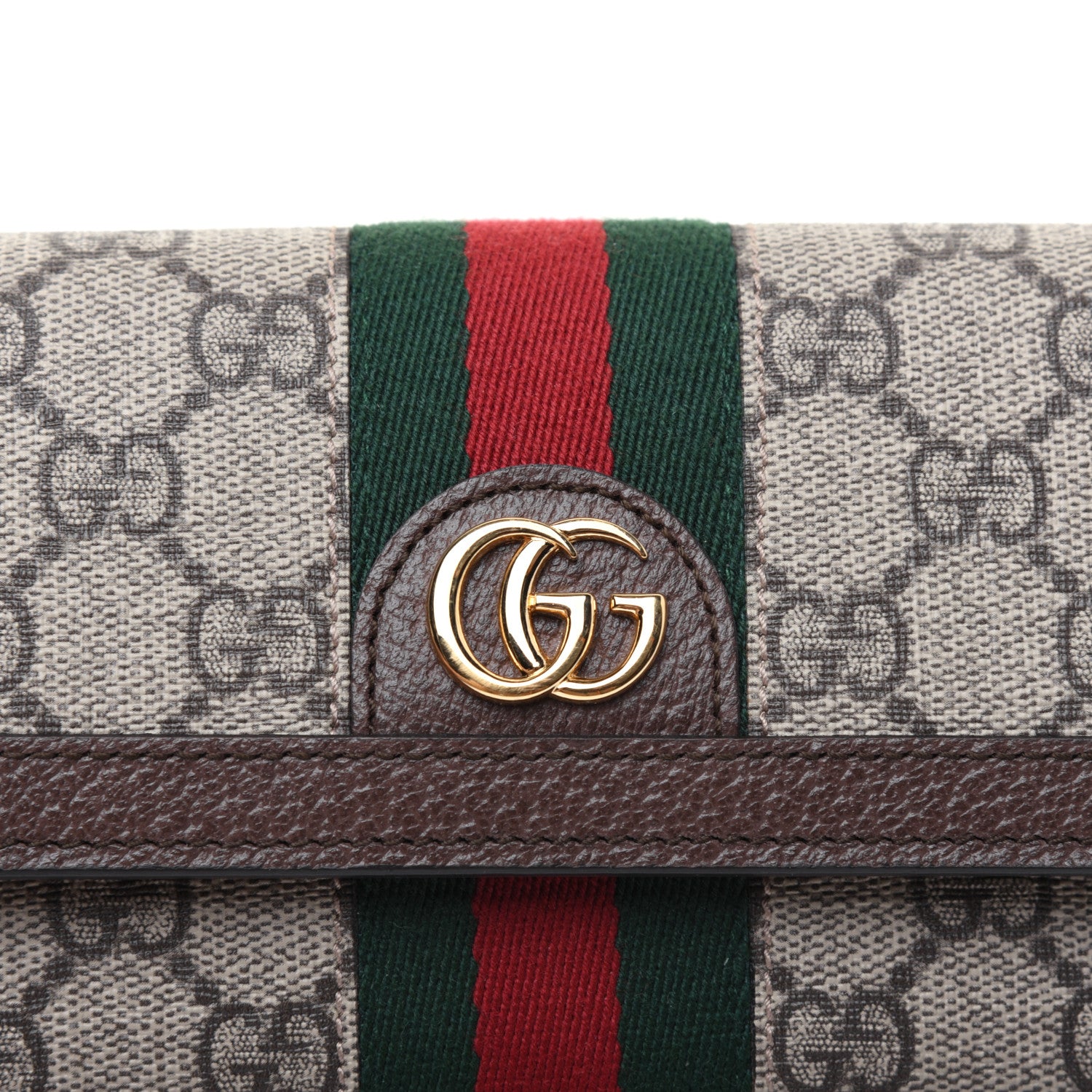 Gucci GG Supreme Monogram Web Ophidia Continental Wallet Brown 11 of 11