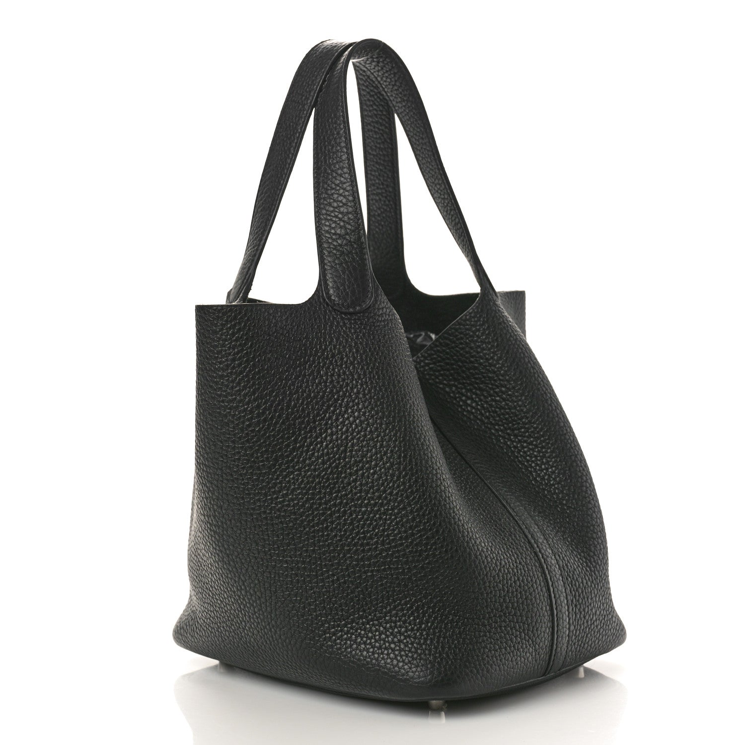 Hermes Taurillon Clemence Picotin Lock 22 MM Black 3 of 11