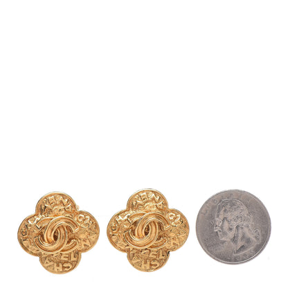 Chanel CC Clip On Earrings Gold 2 of 4