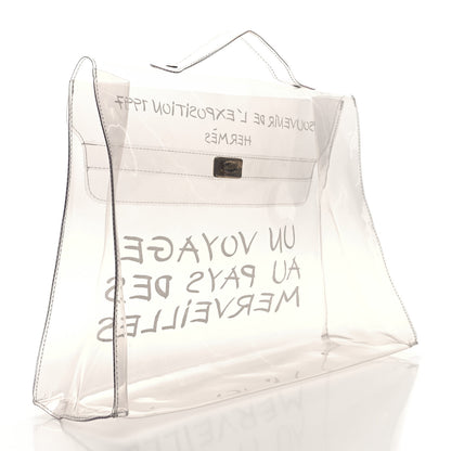 Hermes Vinyl Souvenir De L'Exposition Kelly Transparent 3 of 8