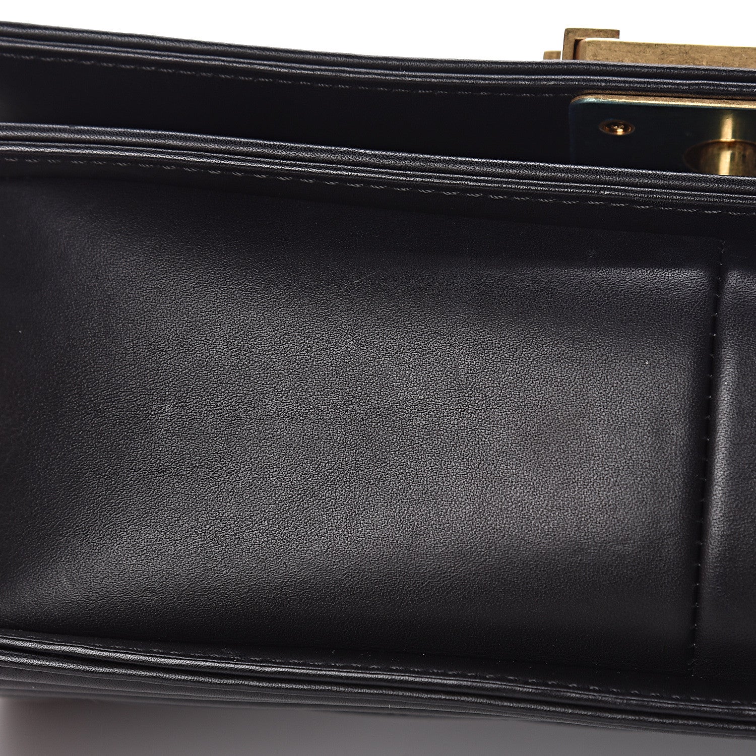 Chanel Caviar Suede Calfskin Chevron Medium Boy Flap Black 11 of 18