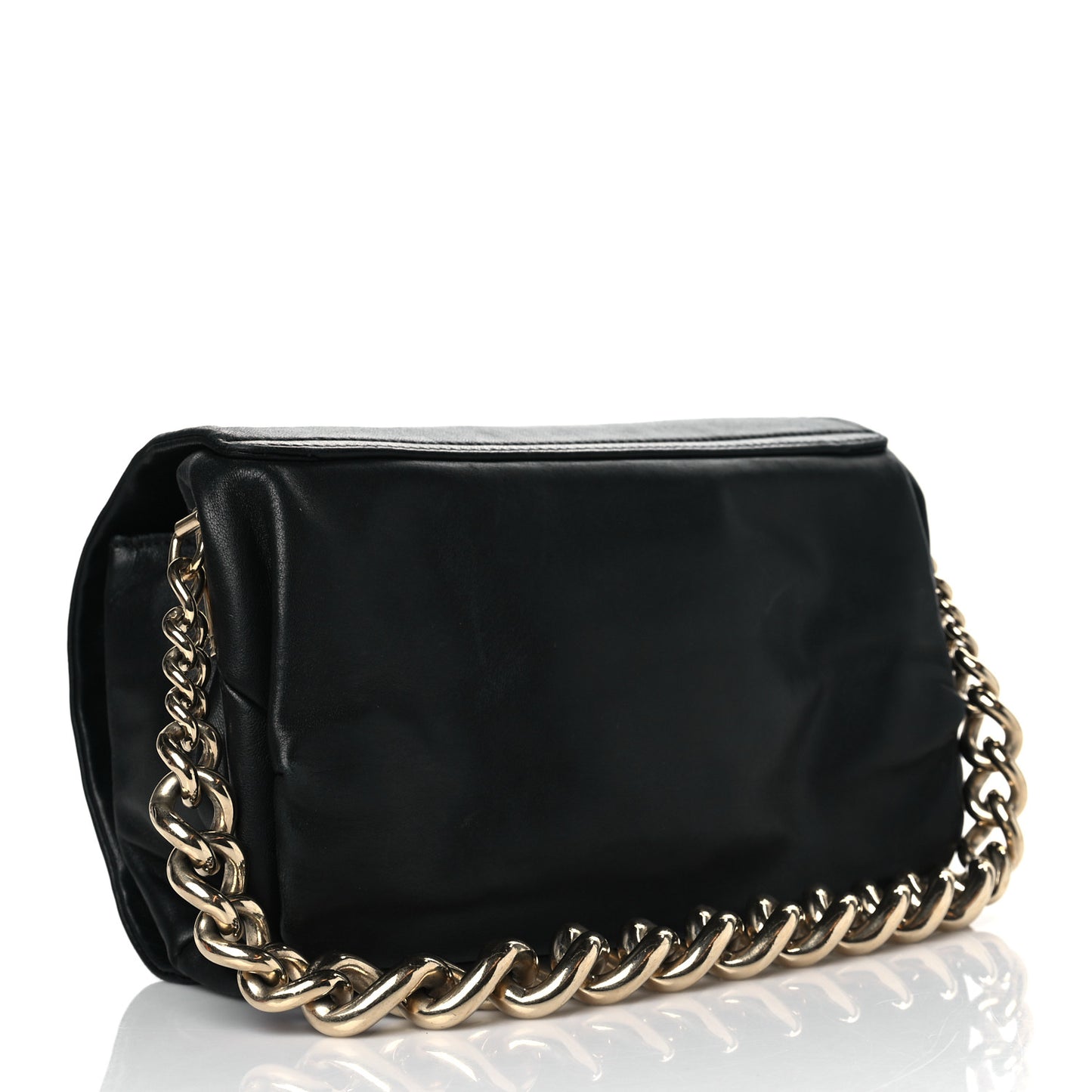 Nappa Palazzo Sultan Shoulder Bag Black