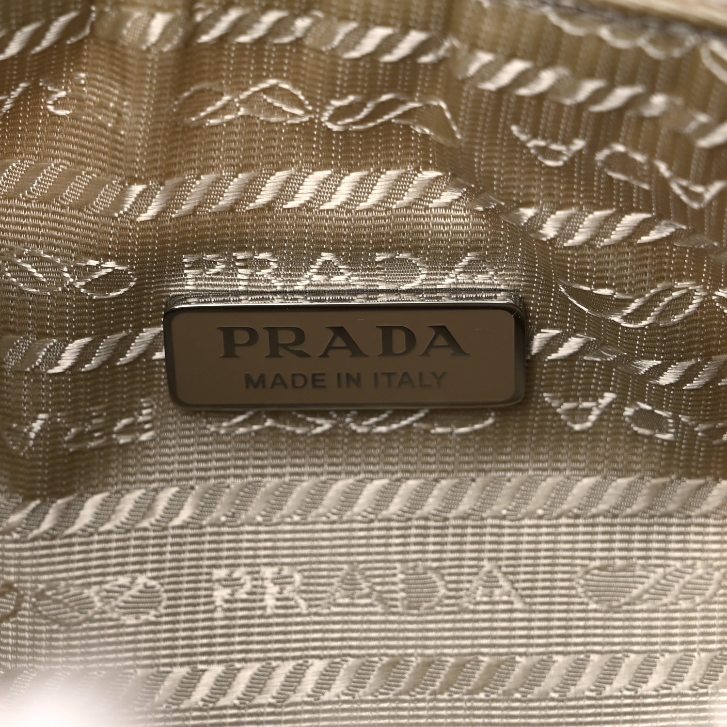 Prada Cashmere Mini Re-Edition 2000 Bag Naturale 6 of 10