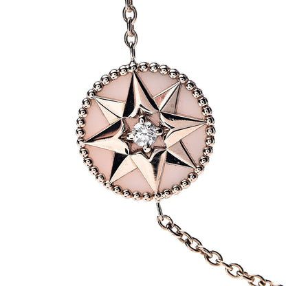 Christian Dior 18K Rose Gold Diamond Pink Opal Rose Des Vents Bracelet 4 of 7