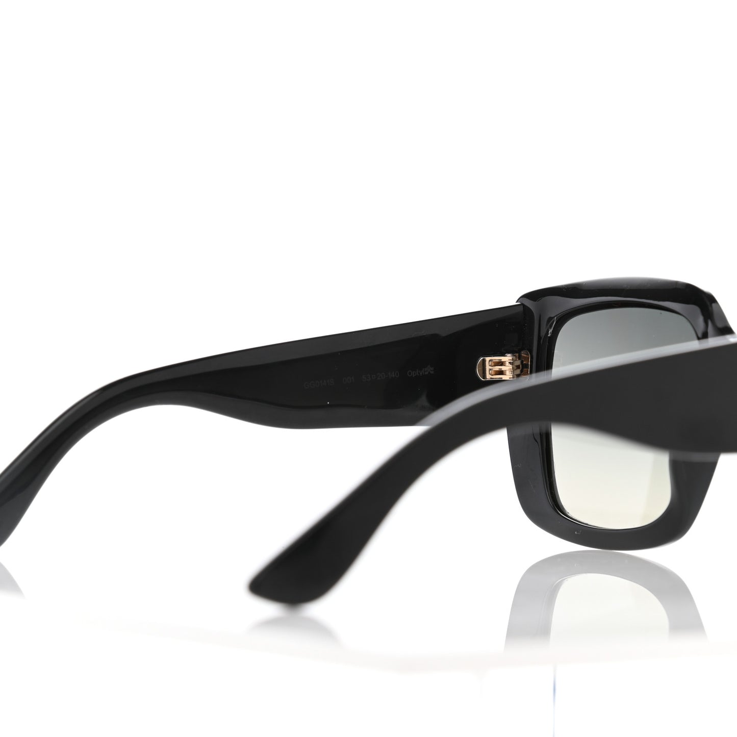 Acetate Square Frame Sunglasses GG0141S Black
