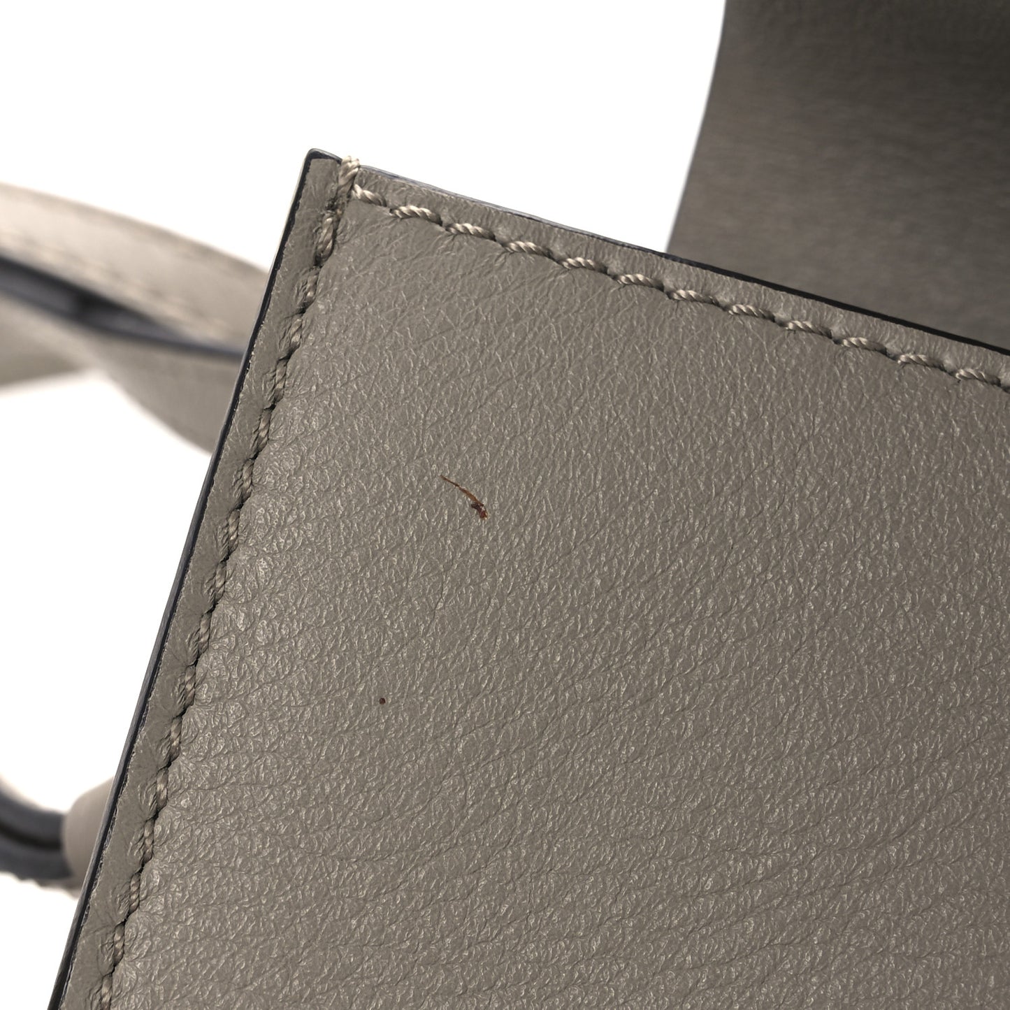 Suede Calfskin Mini Faye Shoulder Bag Motty Grey