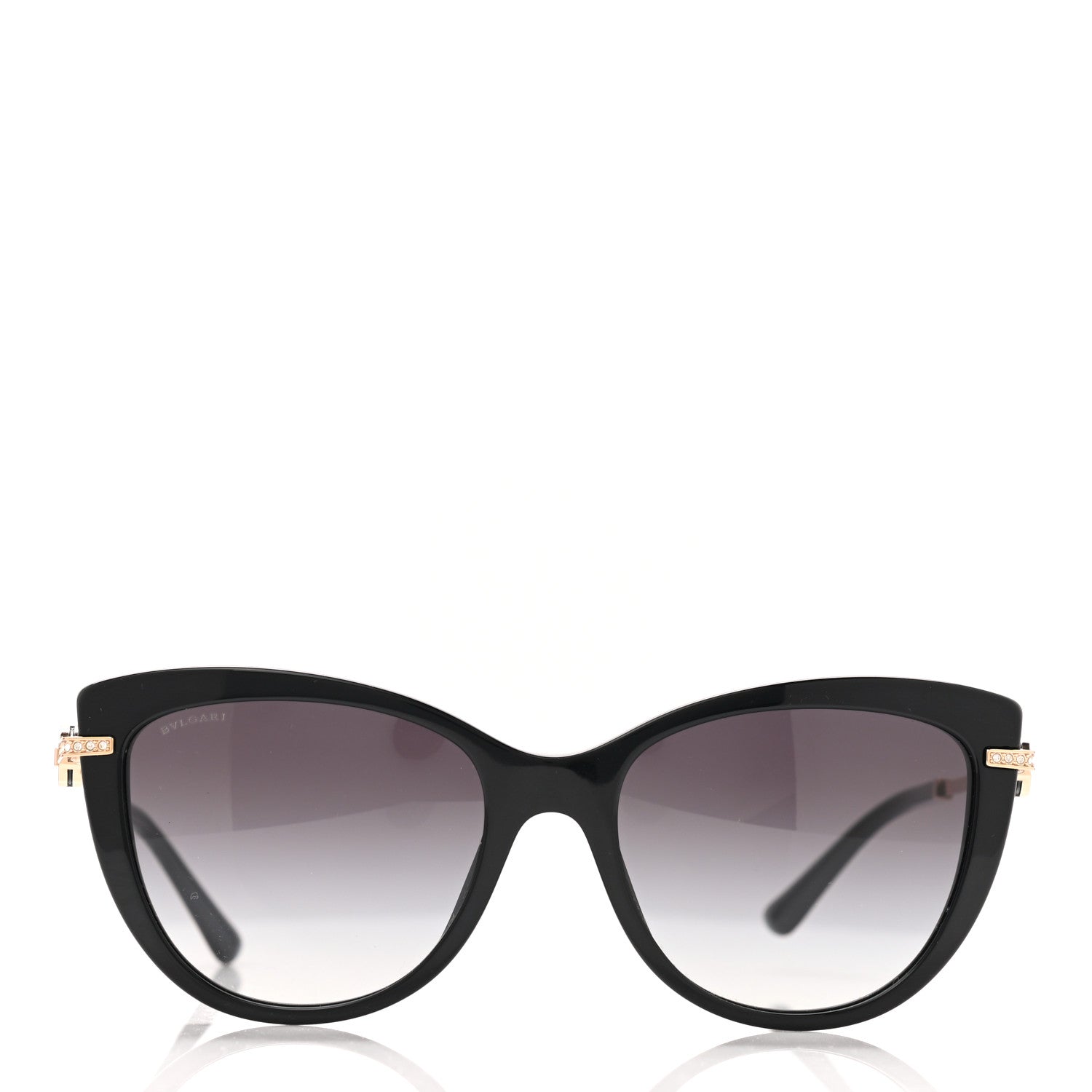 Bulgari Cat Eye 8218-B Sunglasses Black 2 of 8