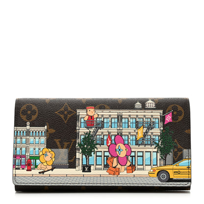 Louis Vuitton Monogram 2022 Christmas Animation Sarah Wallet Yellow 1 of 7
