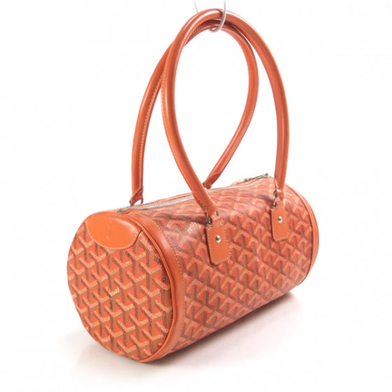 Goyardine Amakios PM Bowler Tote Bag Orange