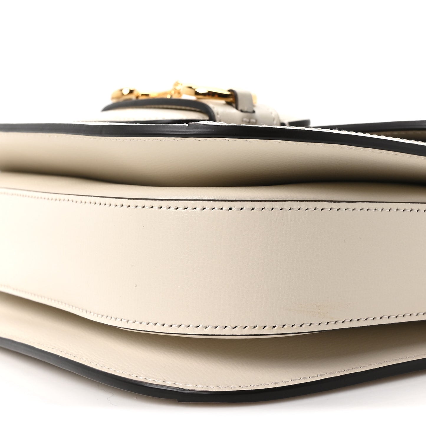 GG Supreme Monogram Horsebit 1955 Shoulder Bag Beige Mystic White