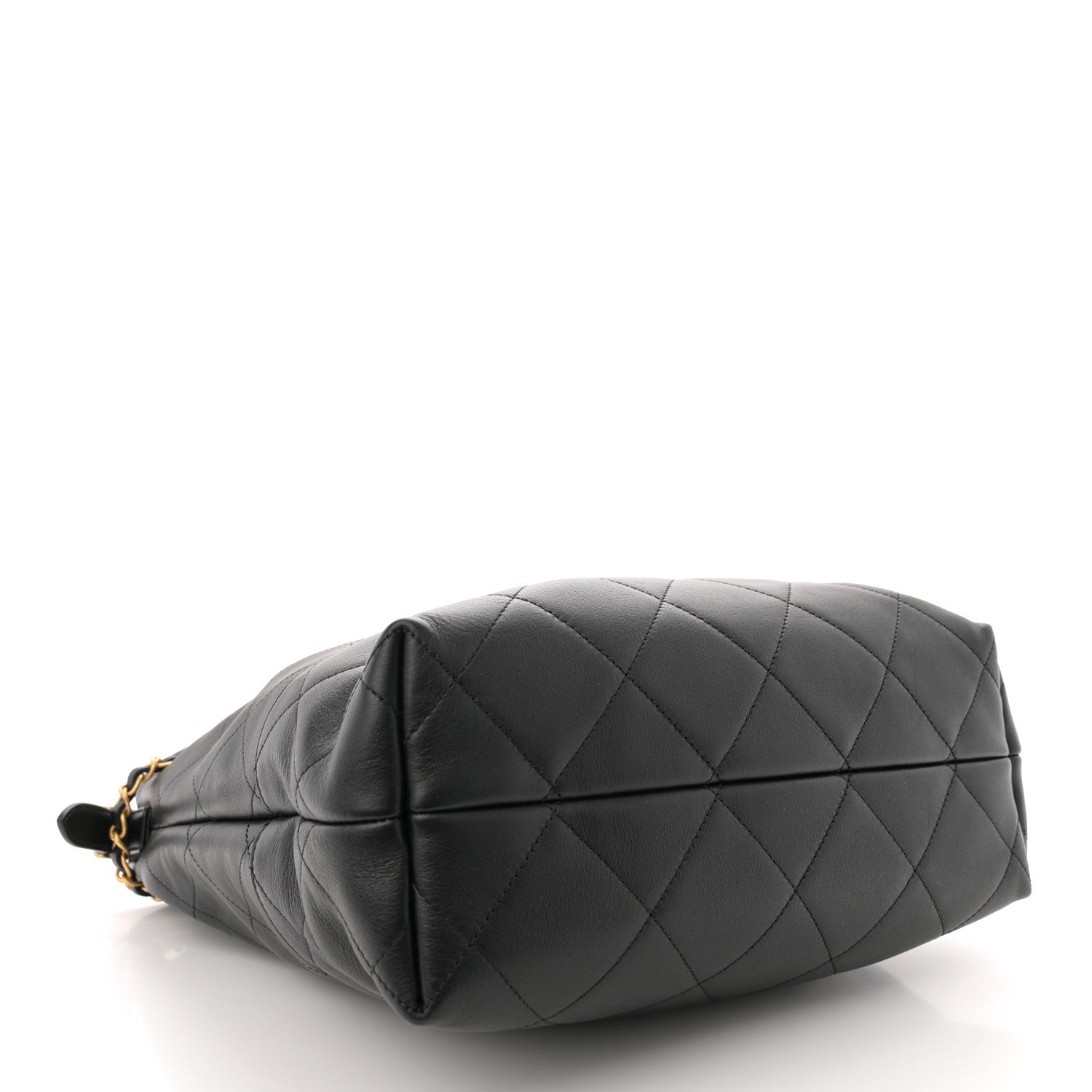 Chanel Calfskin Stitched Hobo Black 4 of 10