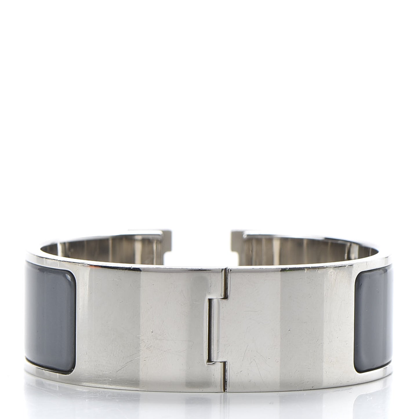 Enamel Wide Clic Clac H Bracelet GM Ardoise