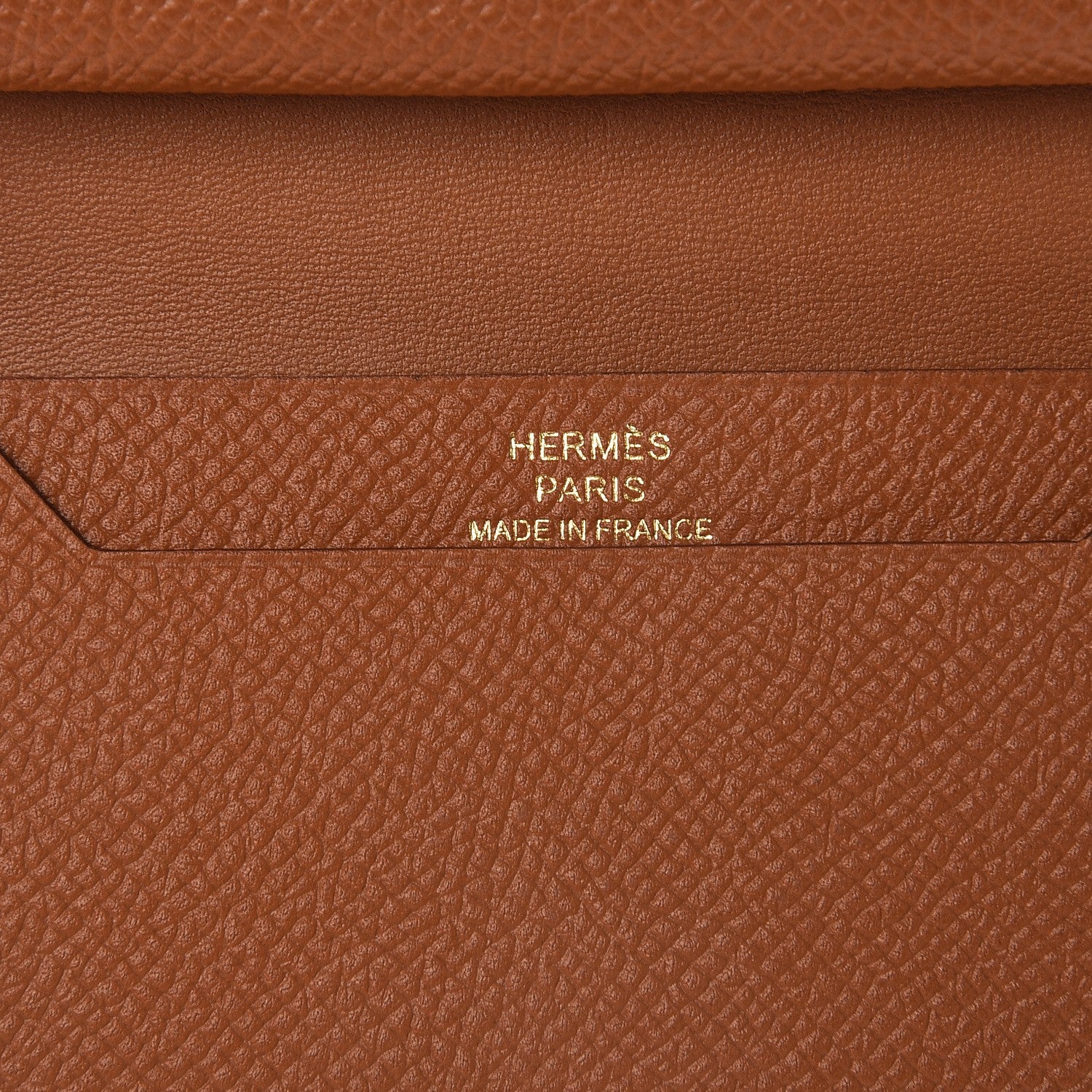 Hermes Epsom Mini Bearn Wallet Gold 6 of 8