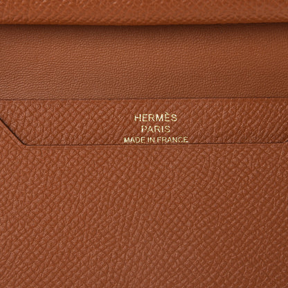 Hermes Epsom Mini Bearn Wallet Gold 6 of 8