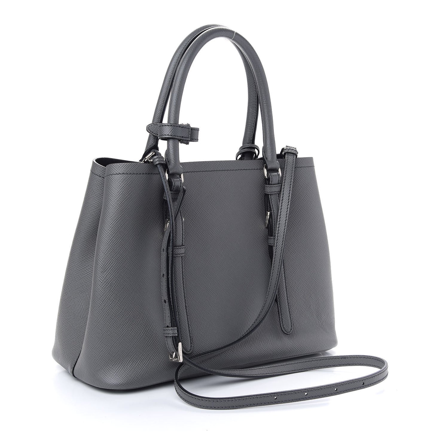 Saffiano Cuir Small Double Handle Tote Marmo