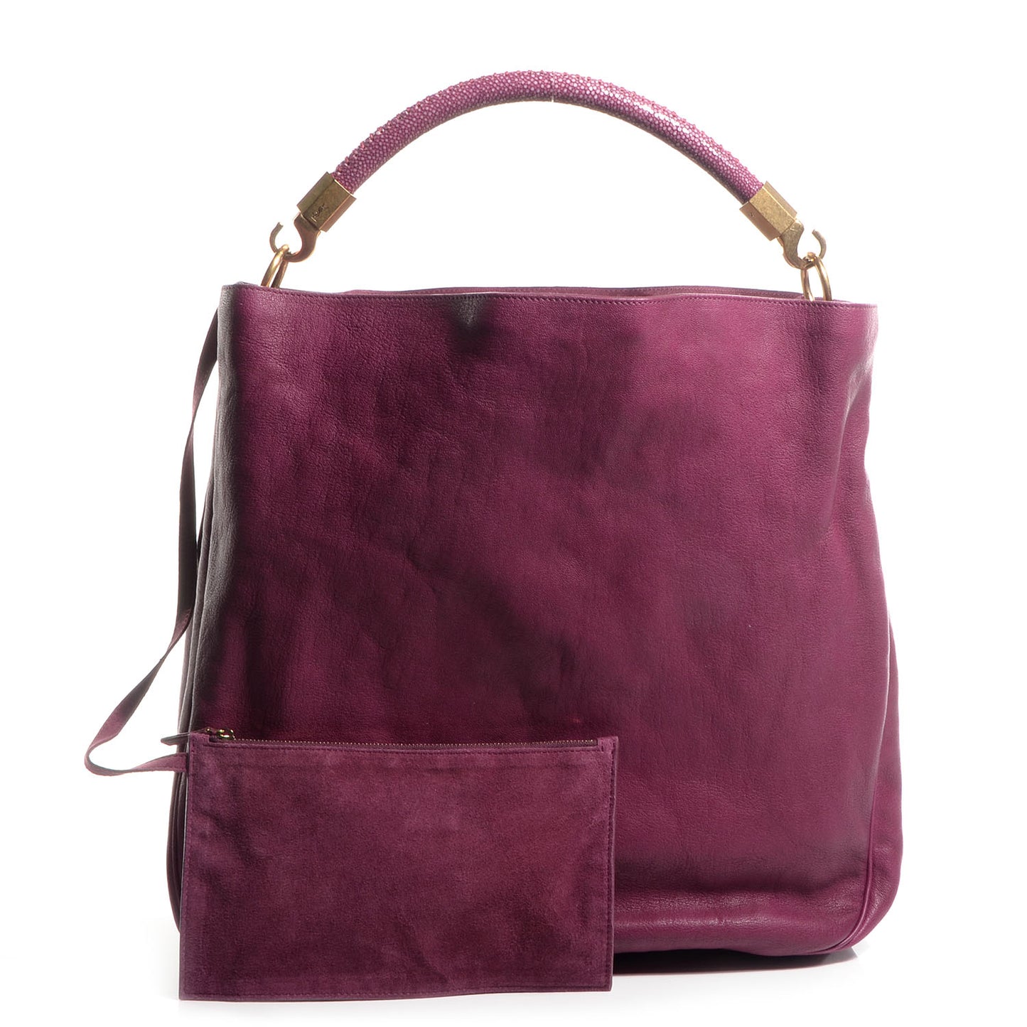 Sheepskin Stingray Large Roady Hobo Magenta