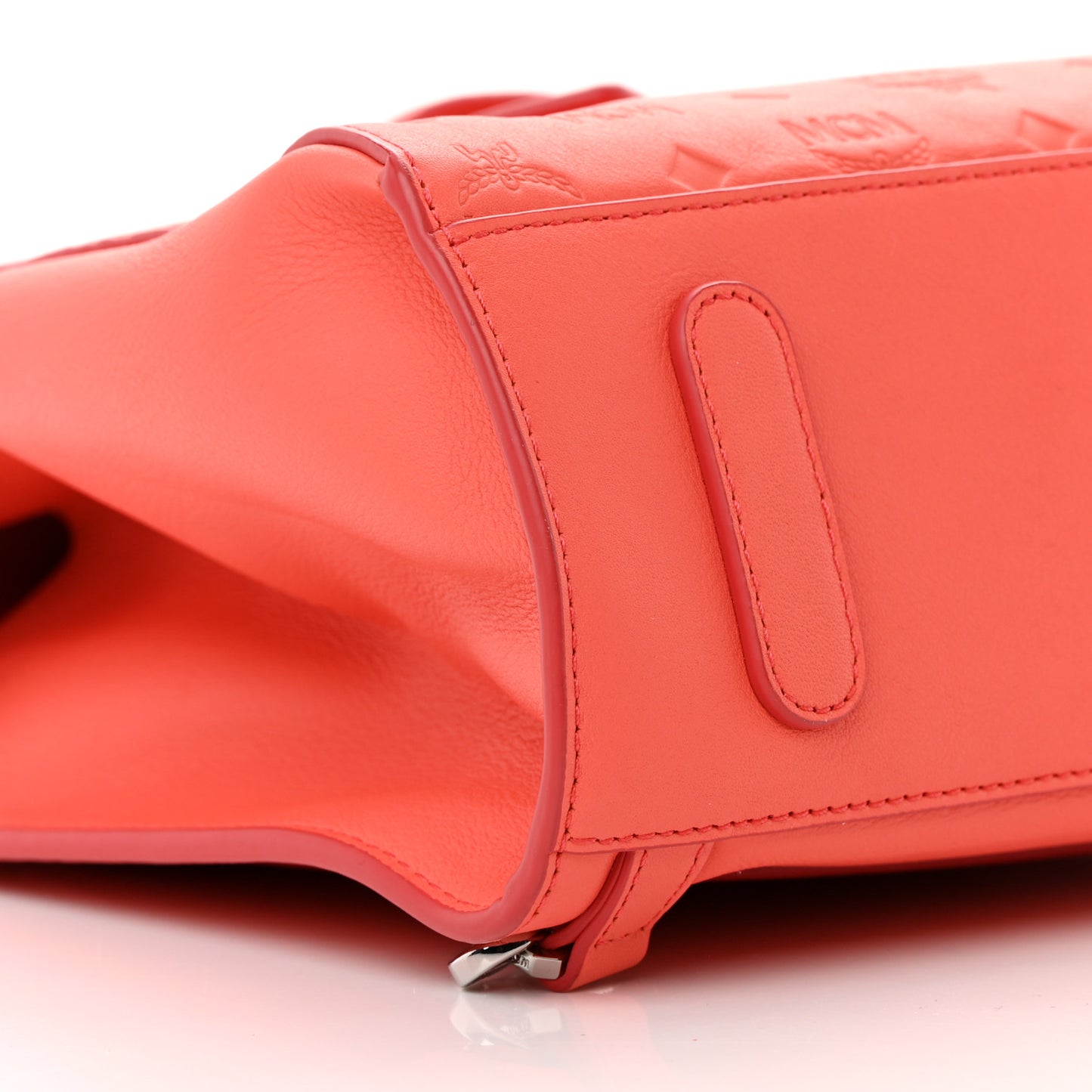 Calfskin Ottomar Monogram Essential Small Backpack Hot Coral