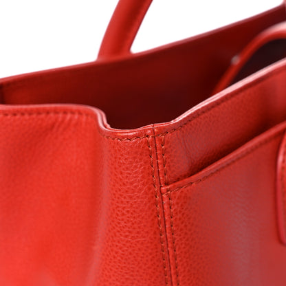 Chanel Calfskin Small Cerf Shopper Tote Red 14 of 21