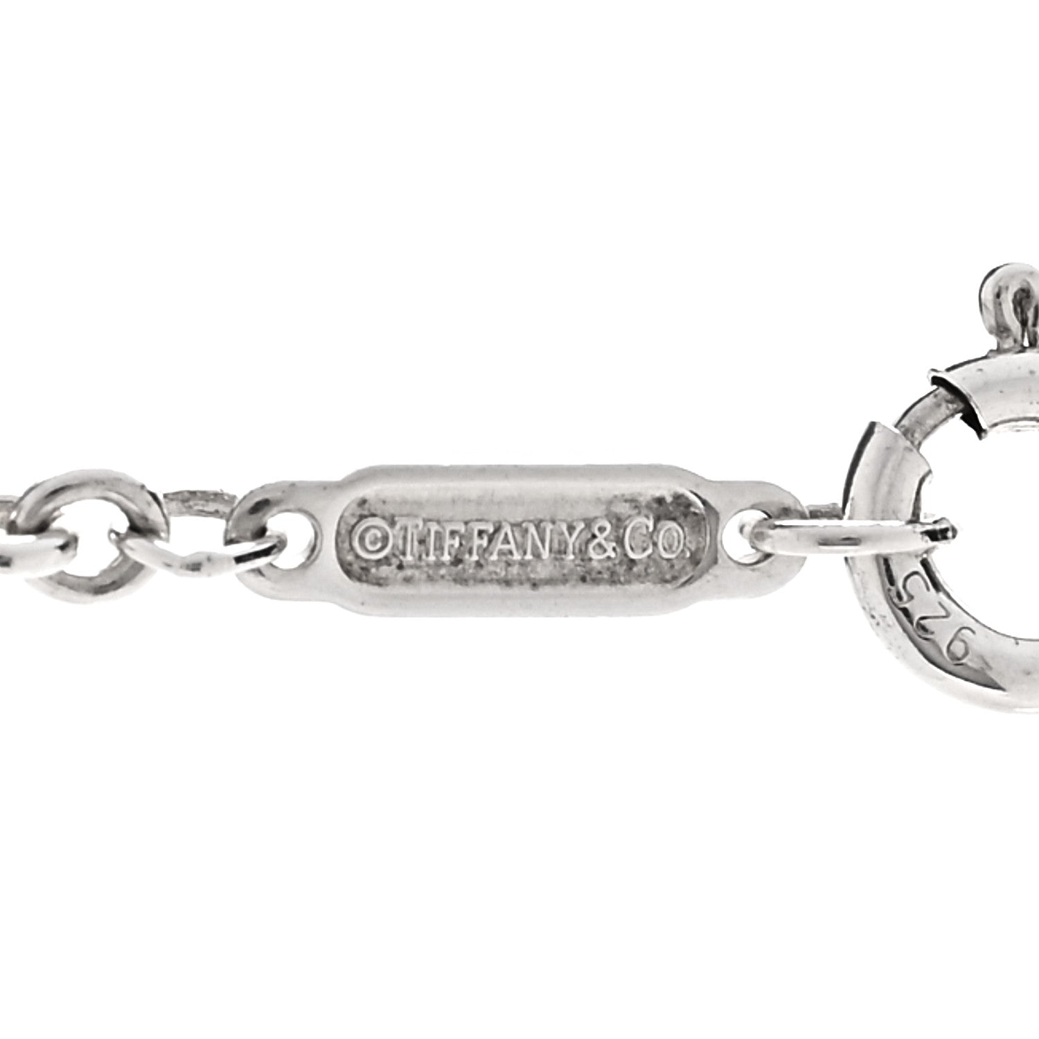Tiffany Sterling Silver Concave Cross Pendant Necklace 6 of 6