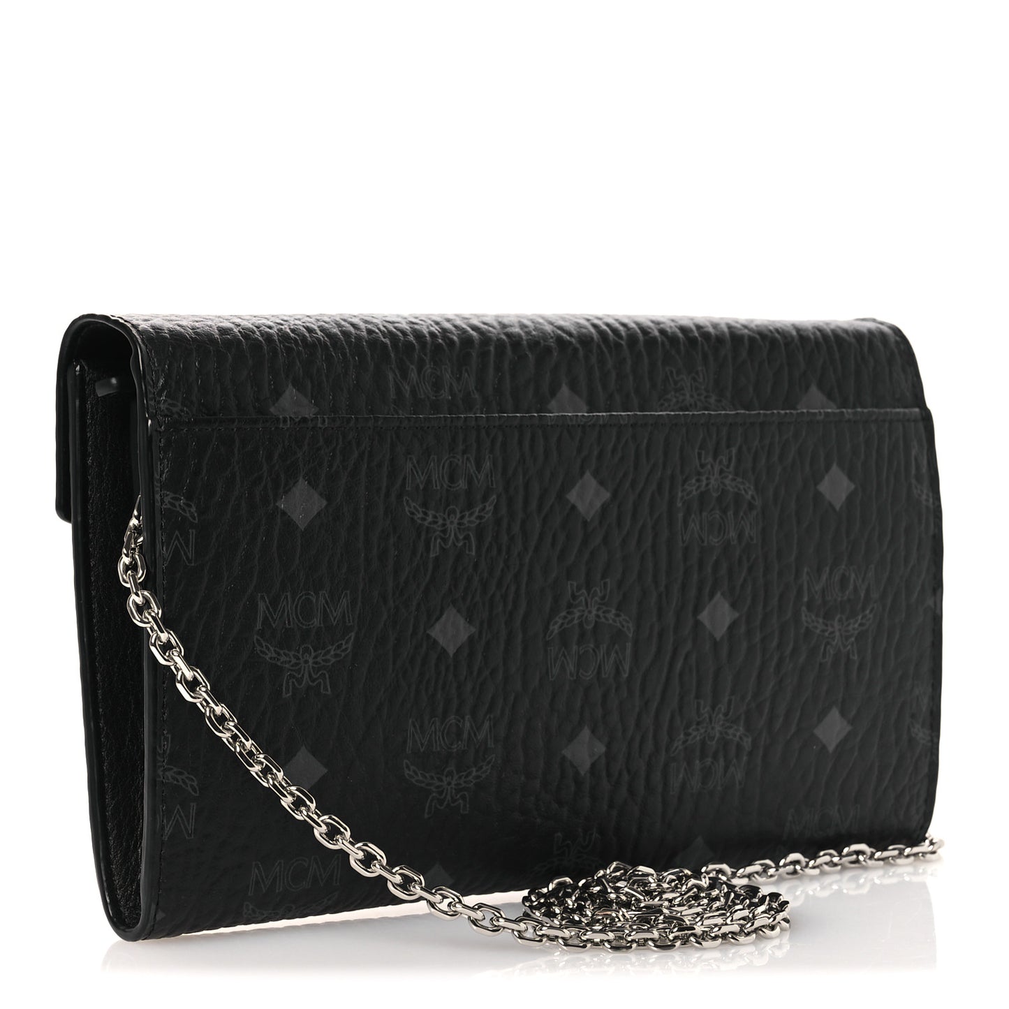 Visetos Medium Patricia Wallet On Chain Black