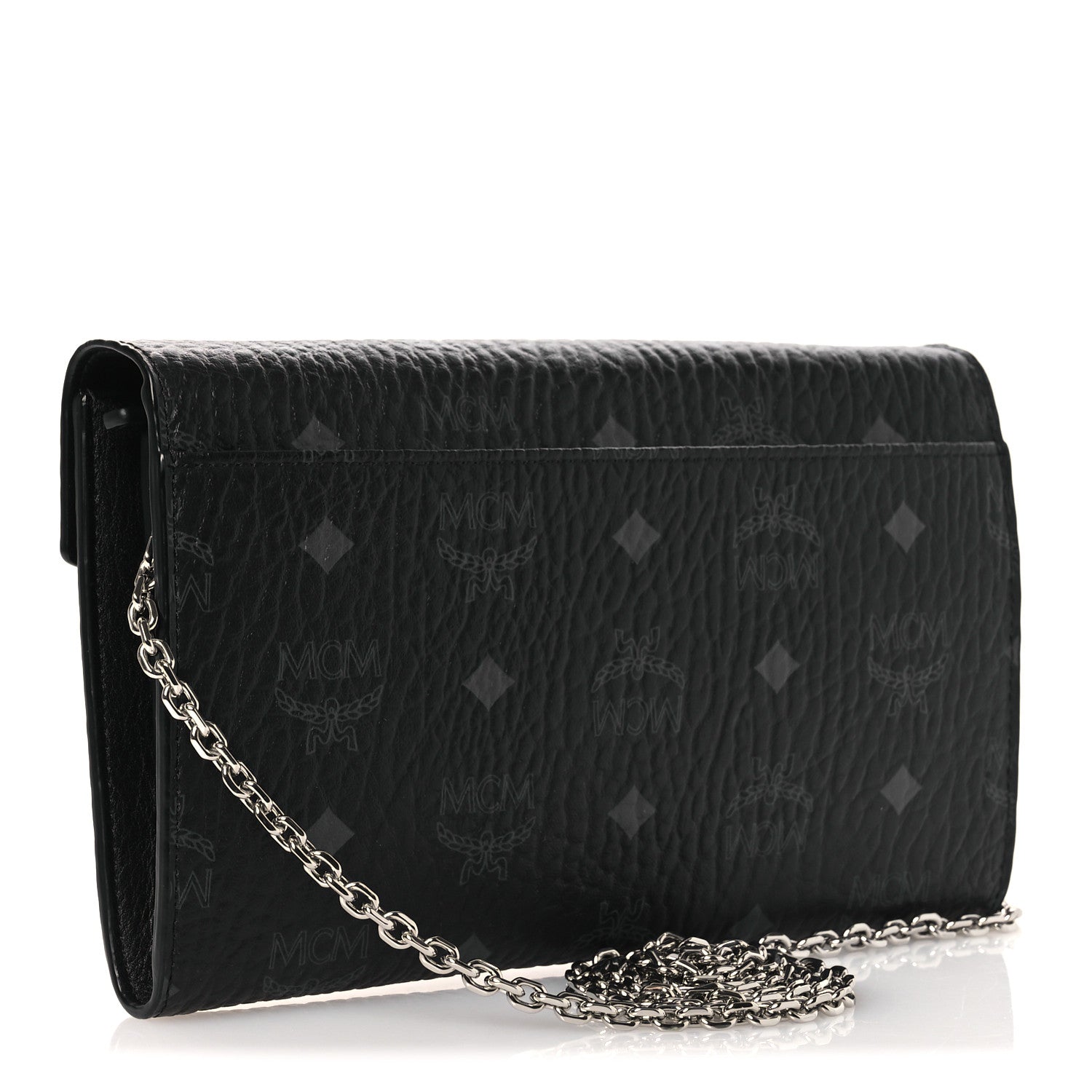 MCM Visetos Medium Patricia Wallet On Chain Black 3 of 11