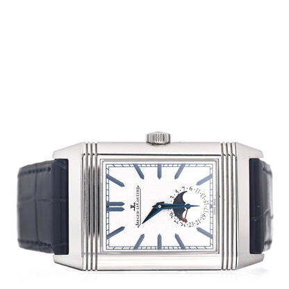 Jaeger-LeCoultre Stainless Steel Alligator 29.9mm Reverso Tribute Moon Manual Winding Watch Q3958420 3 of 6