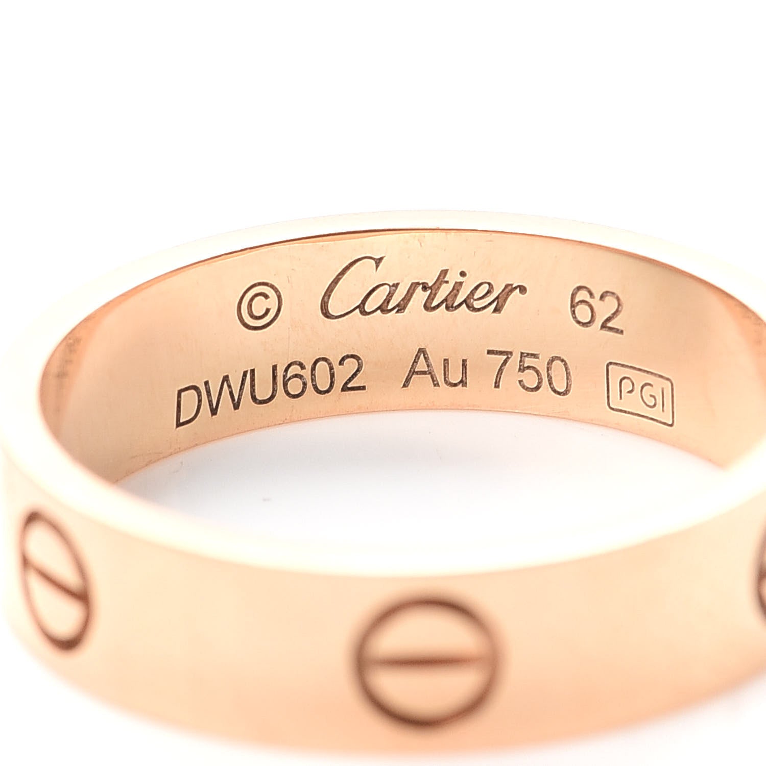 Cartier 18K Pink Gold 5.5mm LOVE Ring 62 10 4 of 4