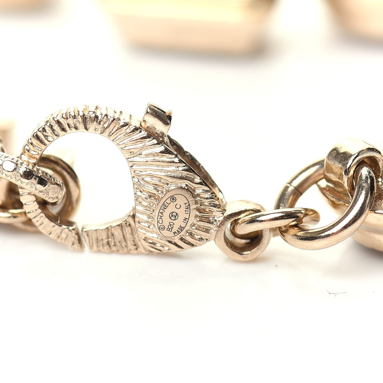 Chanel Stones CC Necklace Gold 5 of 6