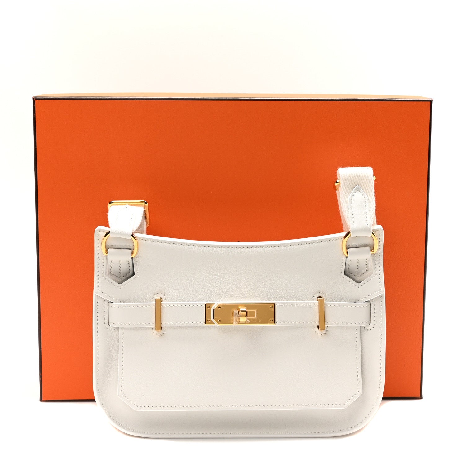 Hermes Swift Mini Jypsiere New White 10 of 10