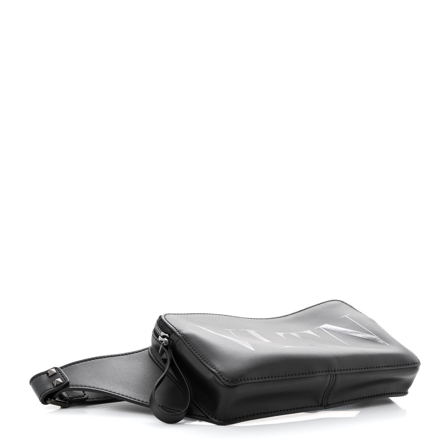 Valentino Garavani Calfskin VLTN Belt Bag Black 4 of 9