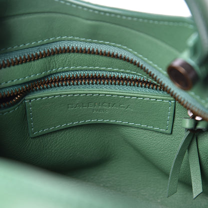 Balenciaga Chevre Perforated Blackout Hardware Nano City Green 6 of 10