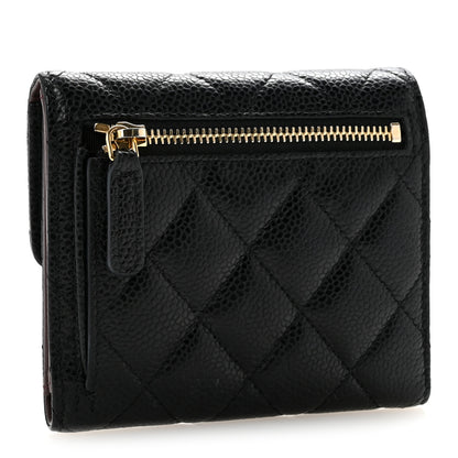 Chanel Caviar Quilted Compact Flap Wallet Black 3 of 11