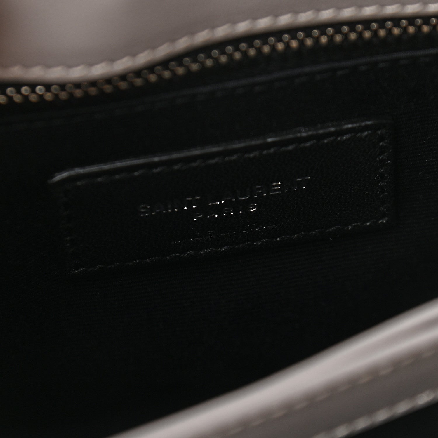 Saint Laurent Calfskin Y Quilted Monogram Toy Loulou Satchel Granite 7 of 9