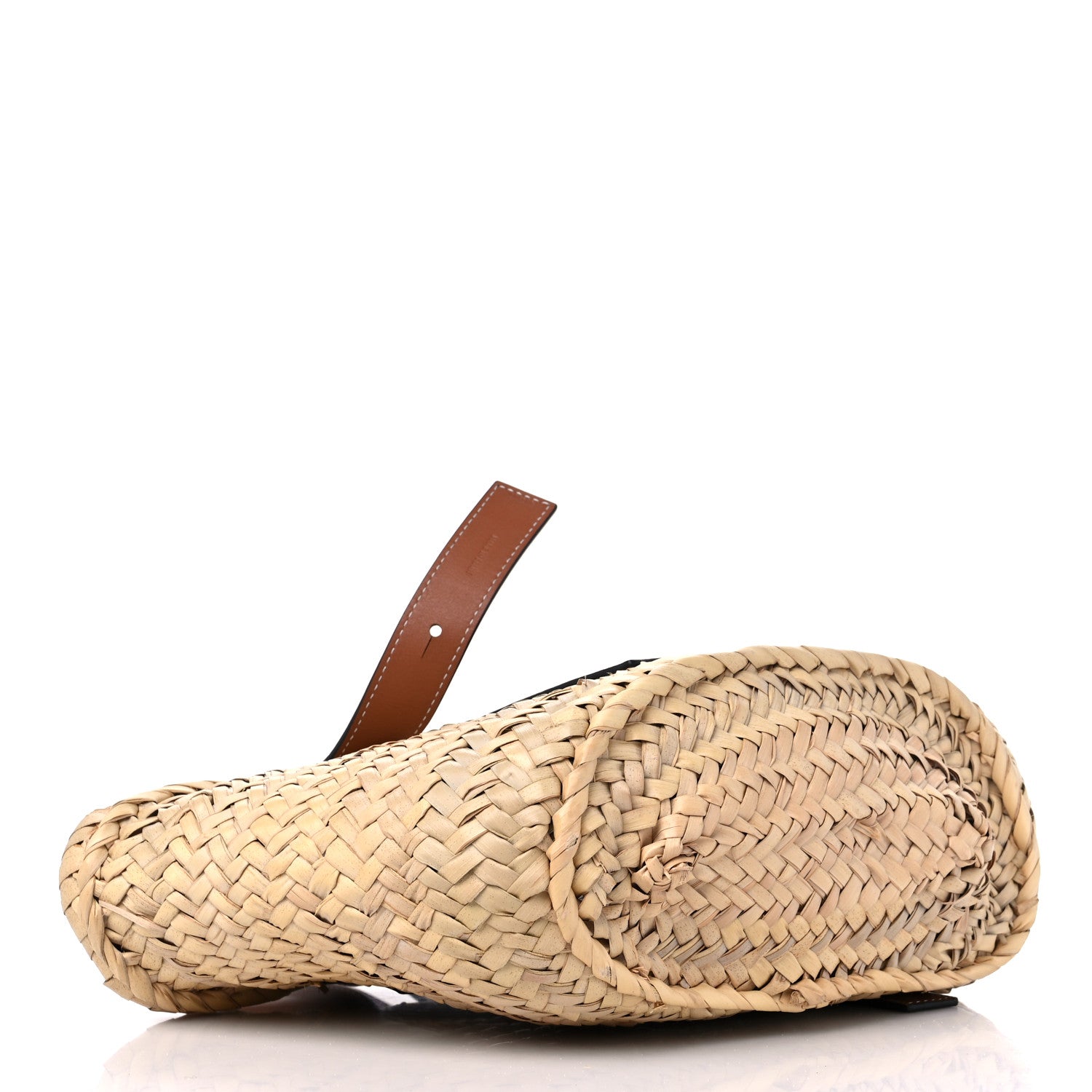 Loewe Raffia Small Basket Tote Bag Natural Tan 4 of 9