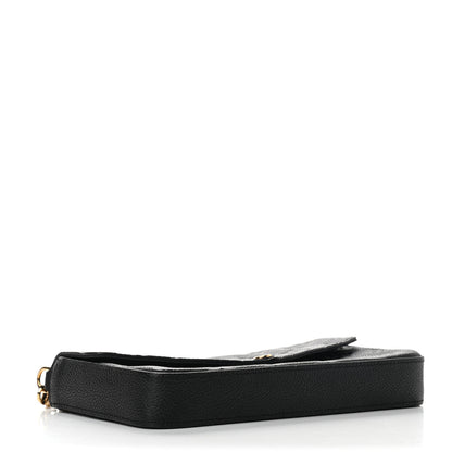 Louis Vuitton Empreinte Pochette Felicie Chain Wallet Black 5 of 10