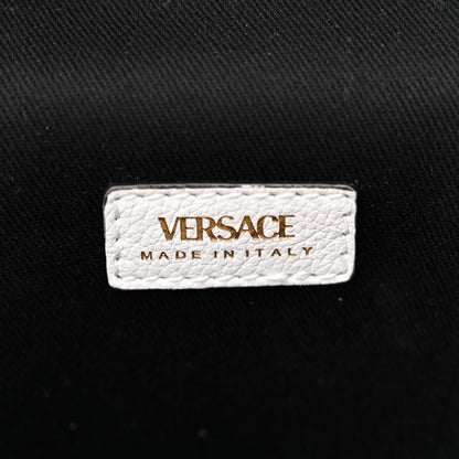 Versace Grained Calfskin Medusa Vanity Case Optical White 6 of 13