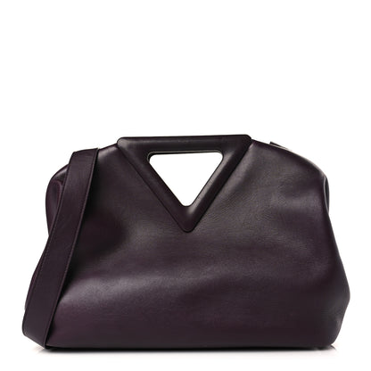 Bottega Veneta Calfskin Medium The Point Triangle Bag Grape 1 of 9