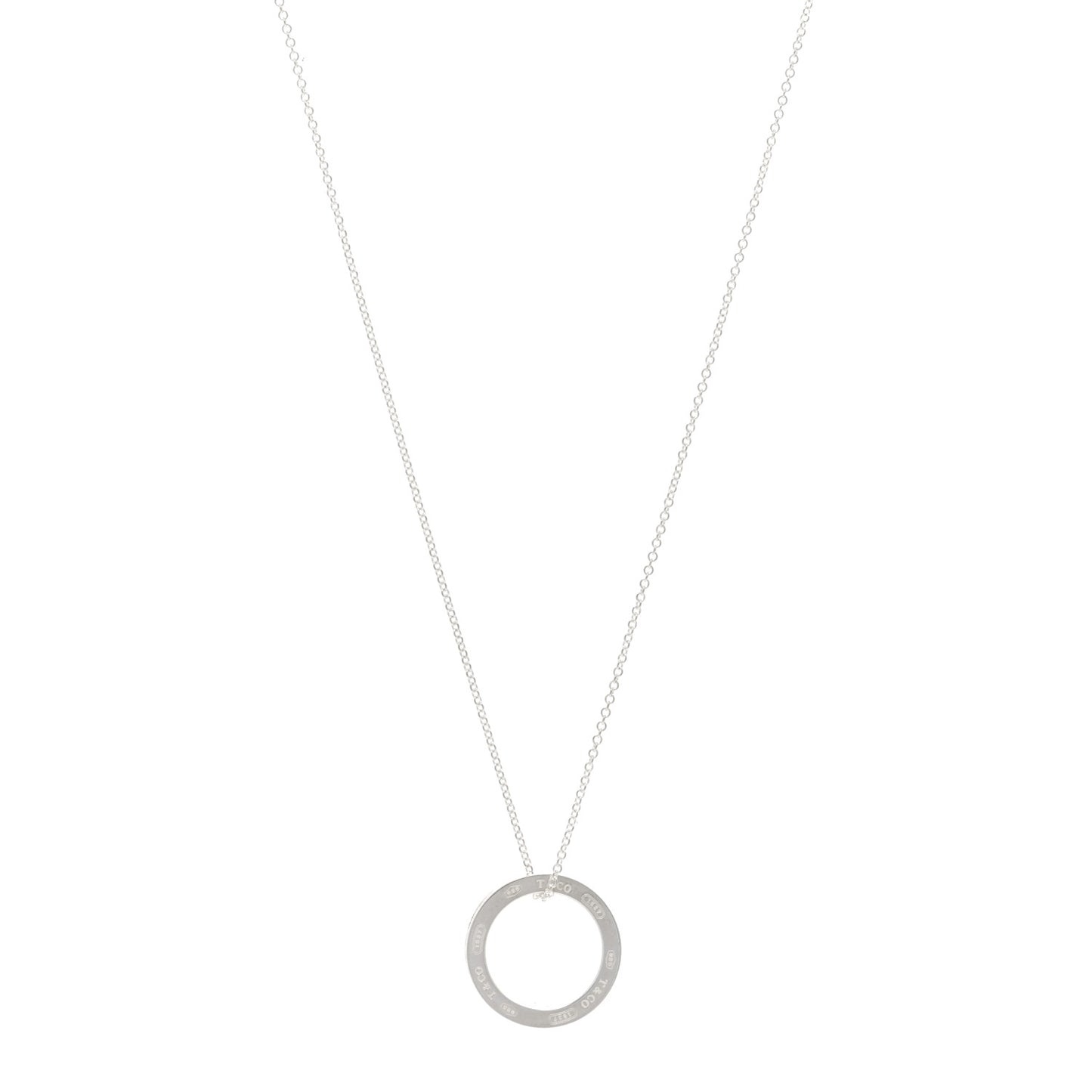 Sterling Silver 1837 Circle Pendant Necklace