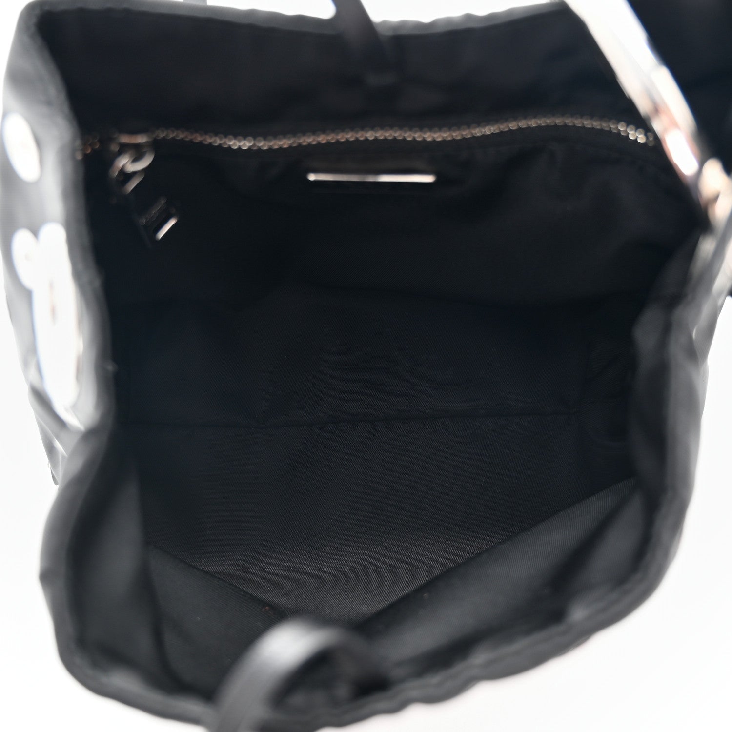 Prada Tessuto Nylon Grommets Clutch Black 5 of 7