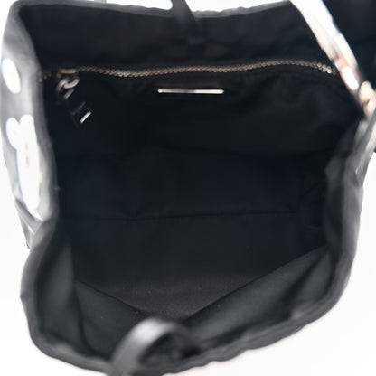 Prada Tessuto Nylon Grommets Clutch Black 5 of 7