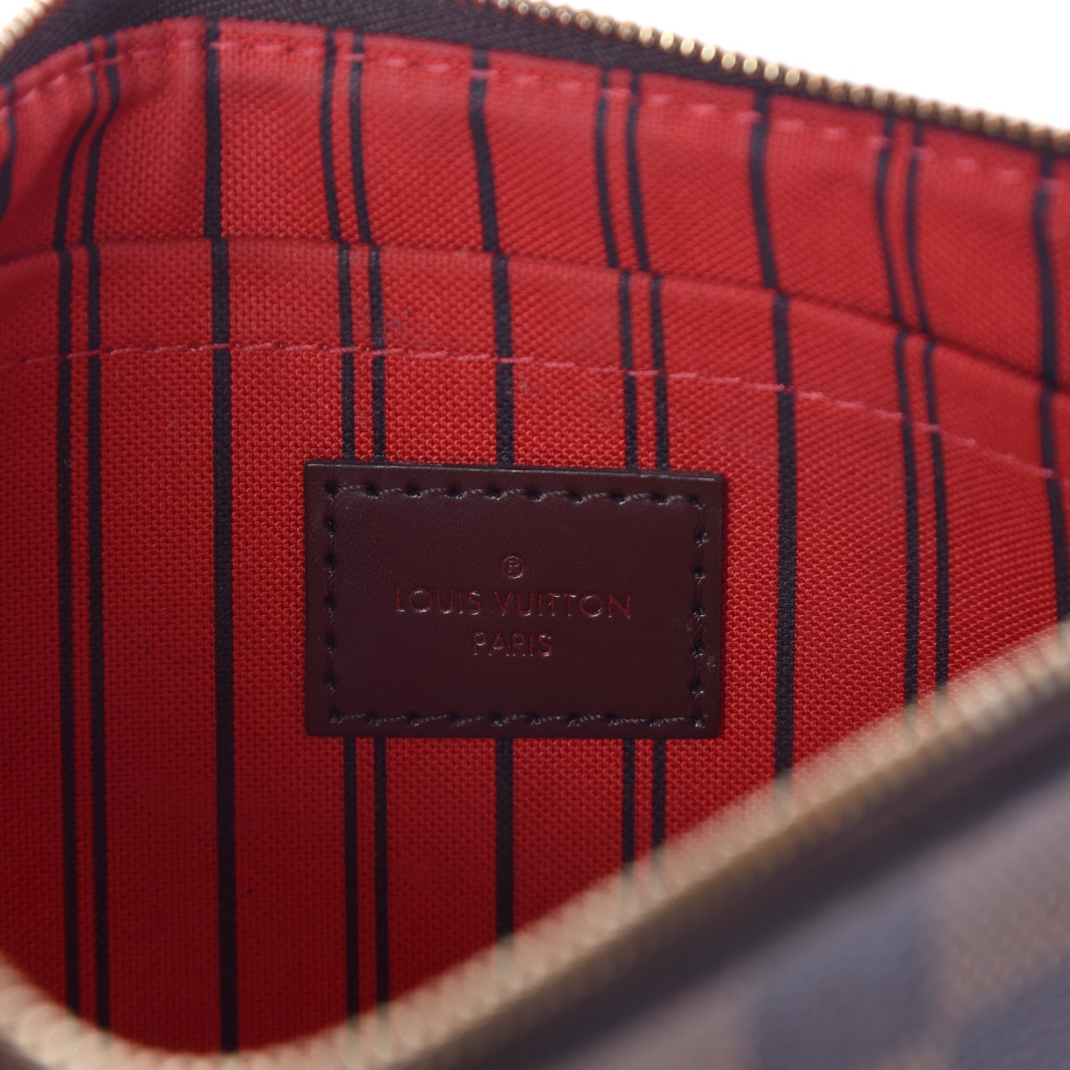 Louis Vuitton Damier Ebene Neverfull MM GM Pochette 6 of 12