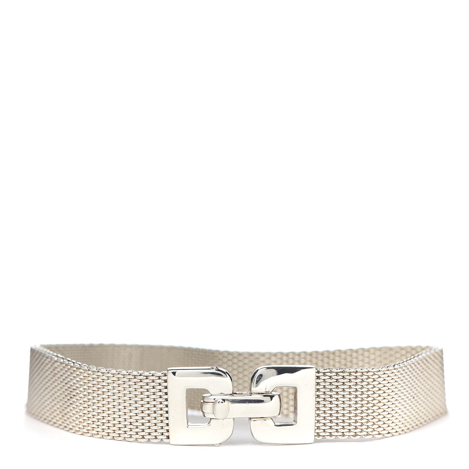 Tiffany Sterling Silver Somerset Mesh Buckle Bracelet 1 of 5