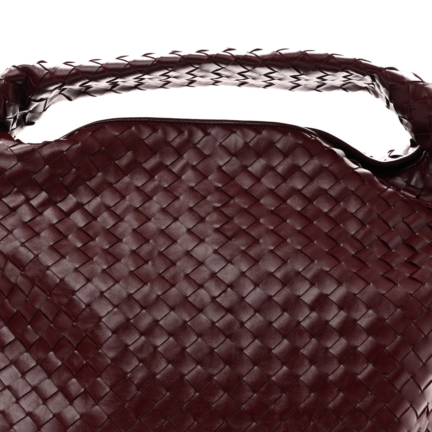 Bottega Veneta Calfskin Intrecciato Large Hop Barolo 8 of 10