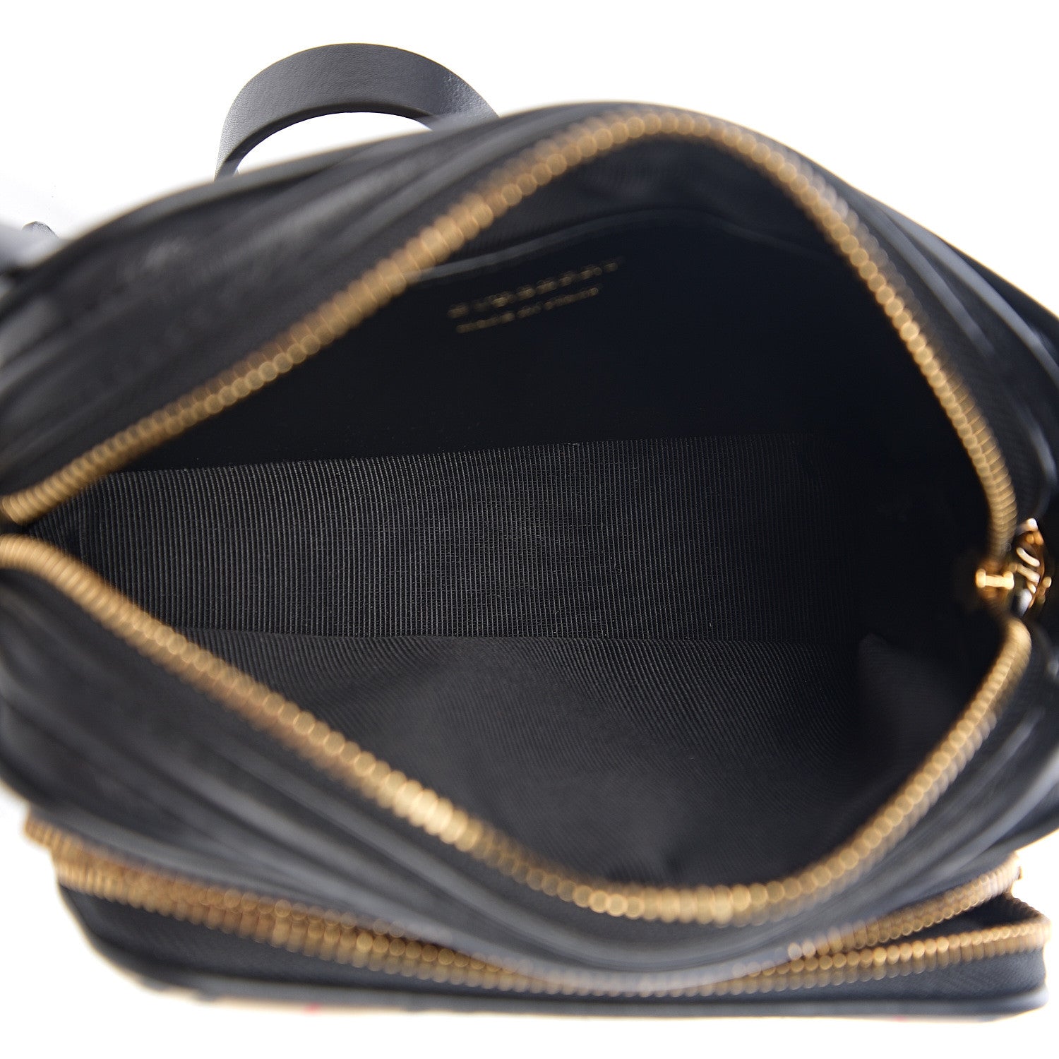 Burberry 1983 Knight Check Smooth Calfskin Link Camera Bag Black 4 of 9