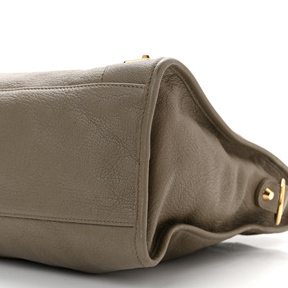Balenciaga Chevre Gold Metallic Edge Hardware City Gris Taupe 10 of 12