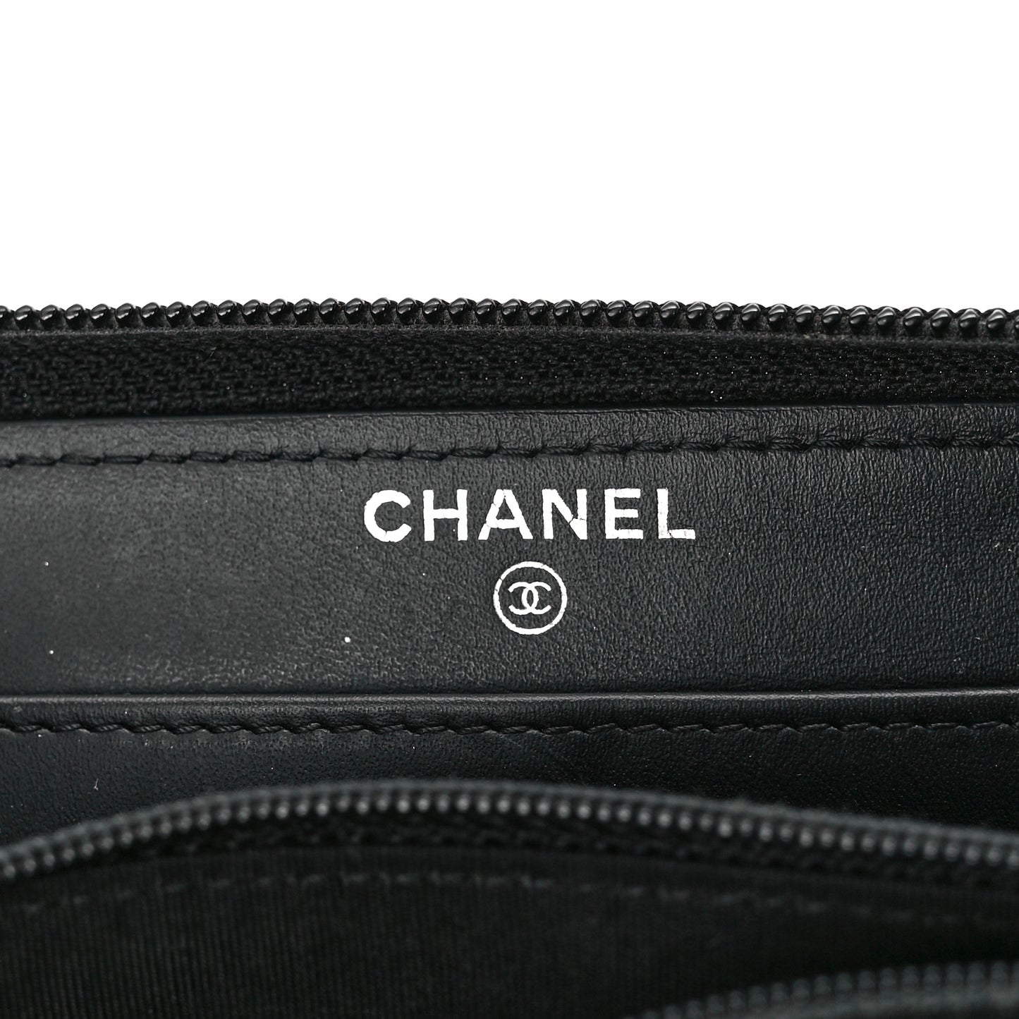 Caviar Large Timeless CC Zip Around Wallet Black